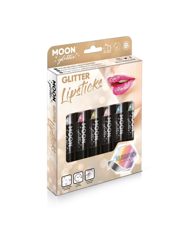 Moon Glitter Holographic Glitter Lipstick - Assorted - G07589