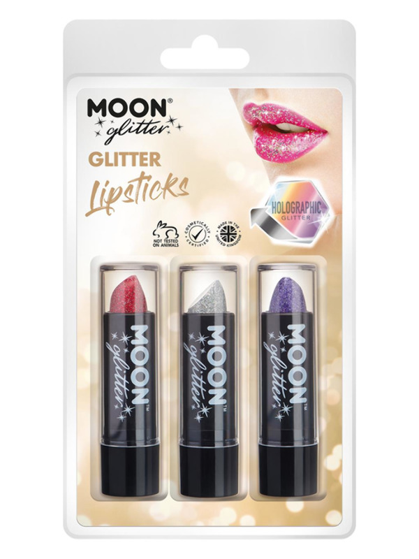 Moon Glitter Holographic Glitter Lipstick -   - G07725