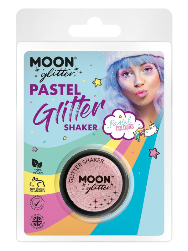 Moon Glitter Pastel Glitter Shakers -  Baby Pink - G09132