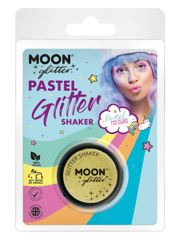 Moon Glitter Pastel Glitter Shakers -  Lemon - G09163