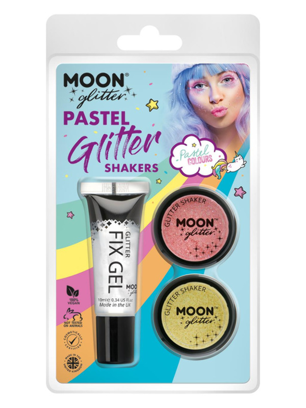 Moon Glitter Pastel Shakers G09224 Costume Make Up Moon Glitter Pastel Shakers G09224 Costume Make Up