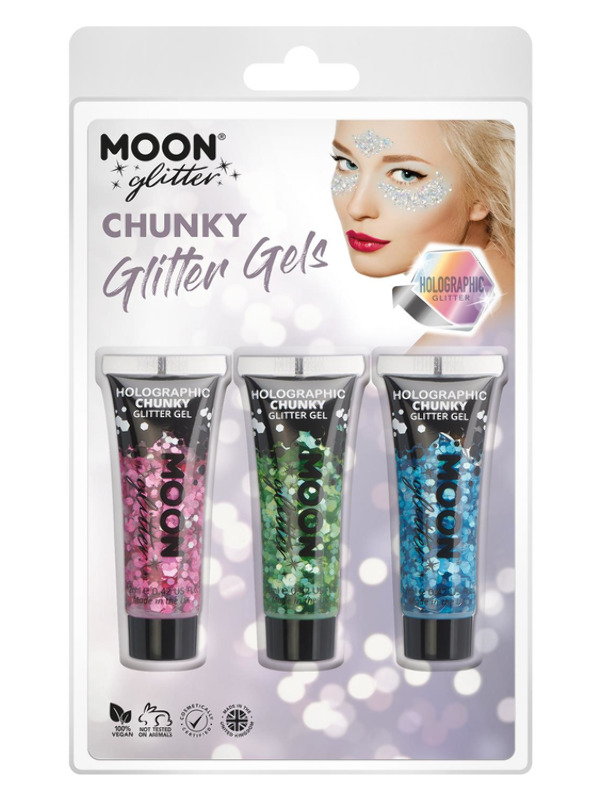 Moon Glitter Holographic Chunky Glitter Gel -   - G13245