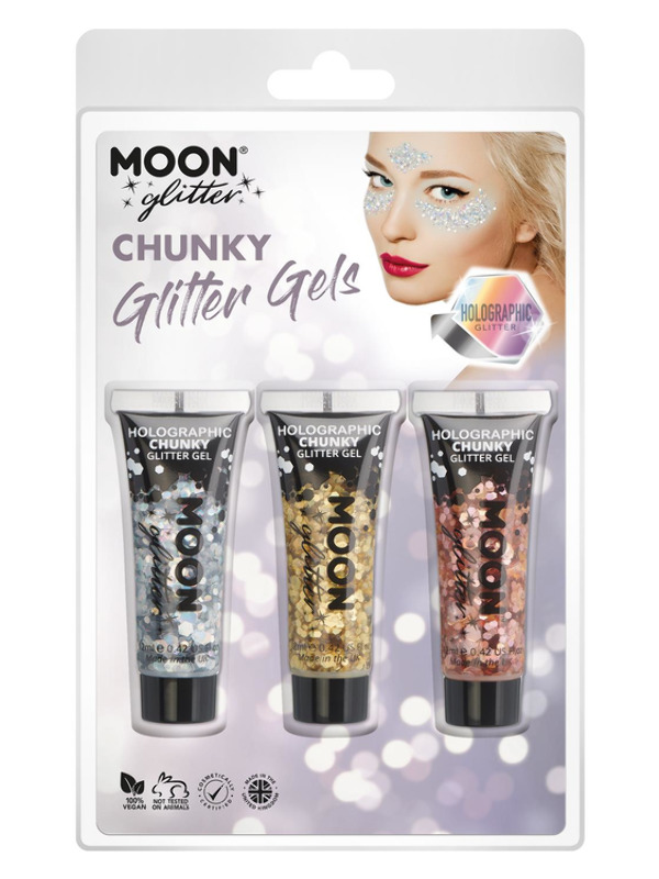 Moon Glitter Holographic Chunky Glitter Gel -   - G13252