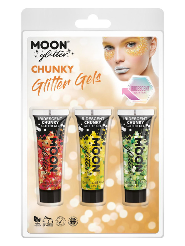 Moon Glitter Iridescent Chunky Glitter Gel -   - G13450