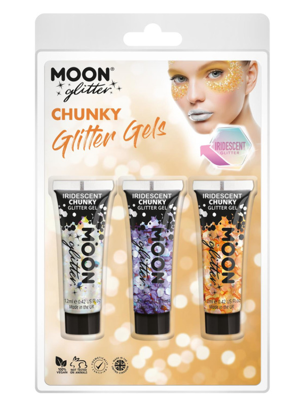 Moon Glitter Iridescent Chunky Glitter Gel -   - G13467