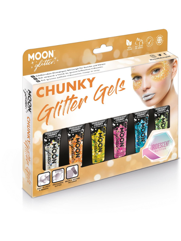 Moon Glitter Iridescent Chunky Glitter Gel - G13580