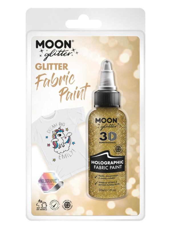 Moon Glitter Holographic Glitter Fabric Paint - G14624