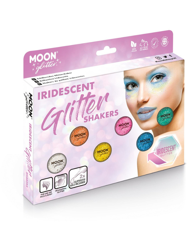 Moon Glitter Iridescent Glitter Shakers -  Assorted - G19582