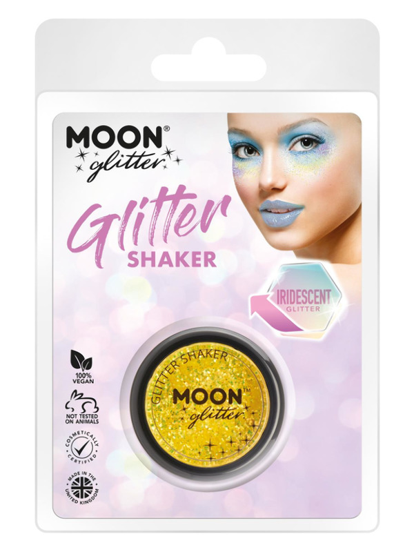 Moon Glitter Iridescent Glitter Shakers -  Yellow - G19650