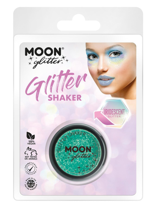 Moon Glitter Iridescent Glitter Shakers -  Green - G19667
