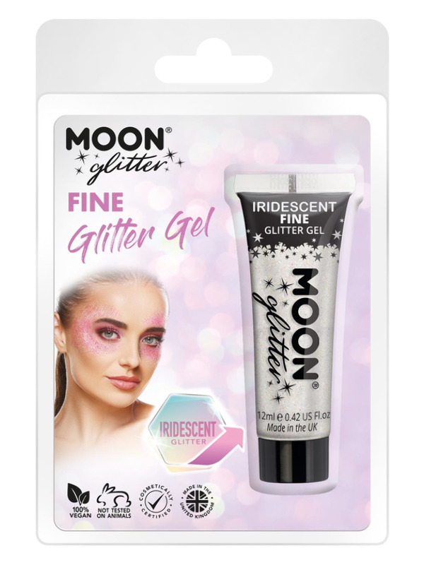 Moon Glitter Iridescent Glitter Gel -  White - G21110