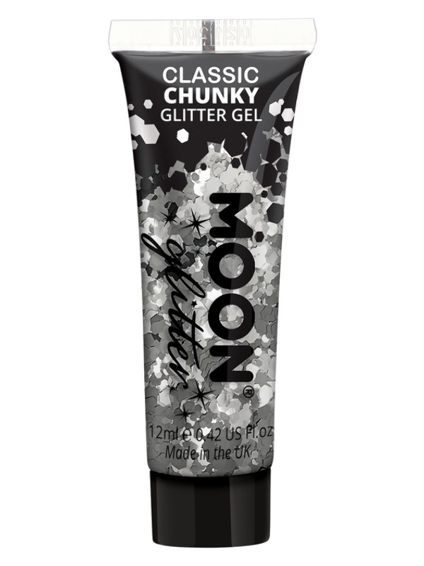 Moon Glitter Classic Chunky Glitter Gel -  Silver - G25507