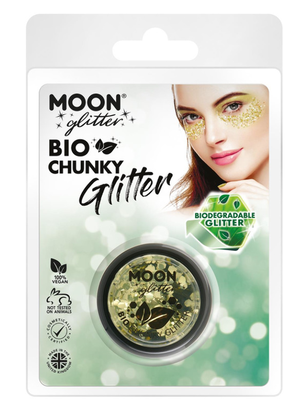 Moon Glitter Bio Chunky Glitter -  Gold - G31515