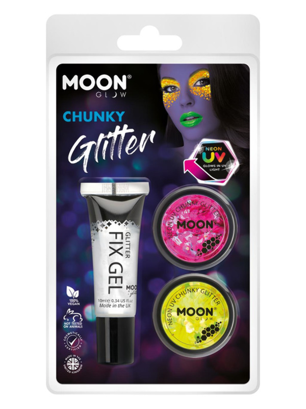 Moon Glow - Neon UV Chunky Glitter -   - M27204