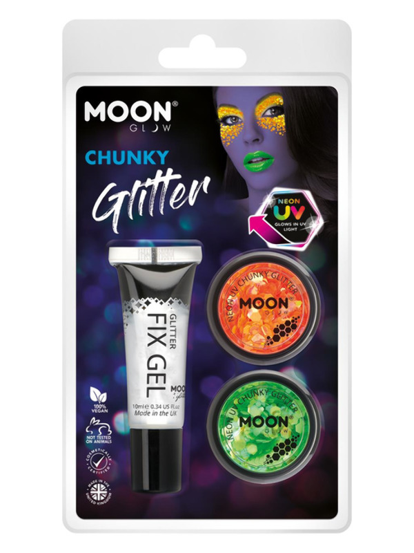 Moon Glow - Neon UV Chunky Glitter -   - M27211