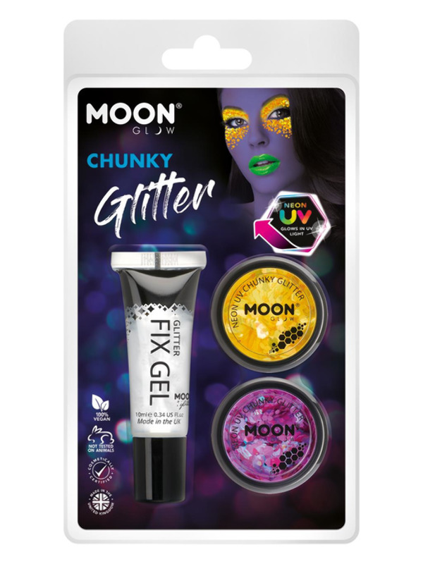 Moon Glow - Neon UV Chunky Glitter -   - M27228