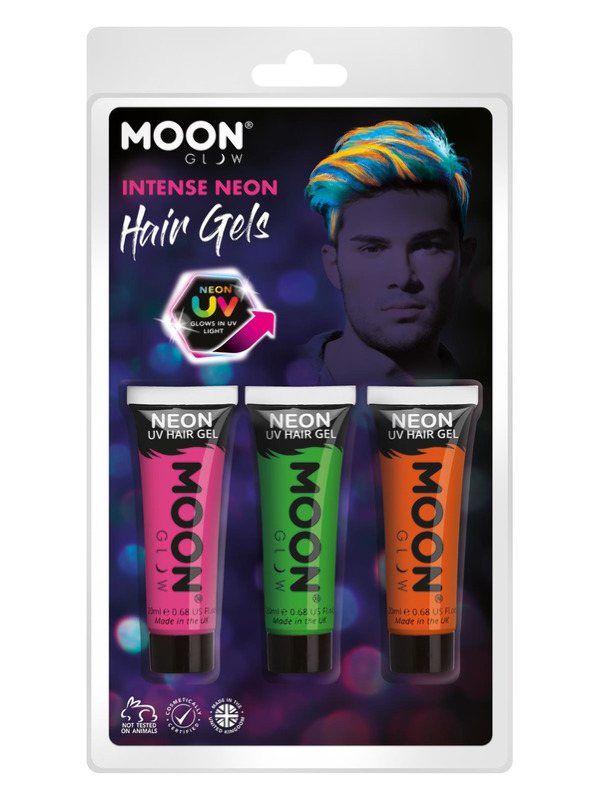 Moon Glow Intense Neon UV Hair Gel -   - M36084