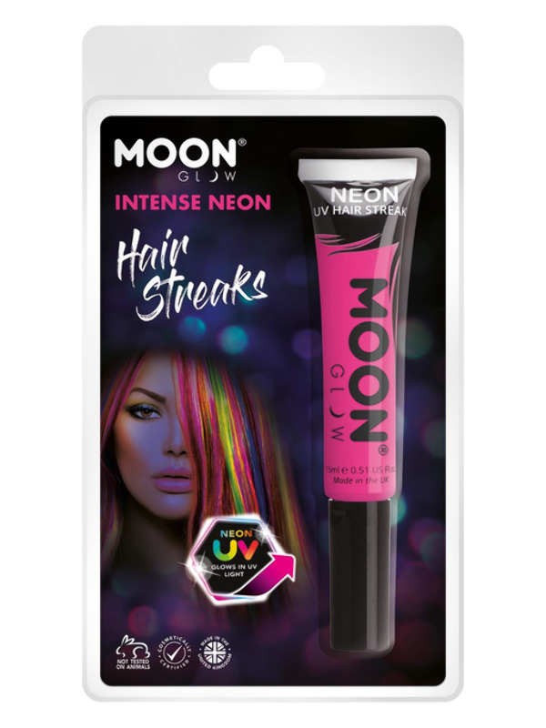Moon Glow Intense Neon UV Hair Streaks -  Intense Pi - M36503