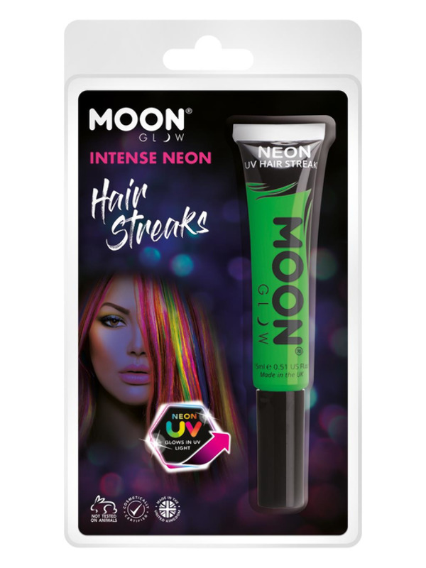 Moon Glow Intense Neon UV Hair Streaks -  Intense Gr - M36541