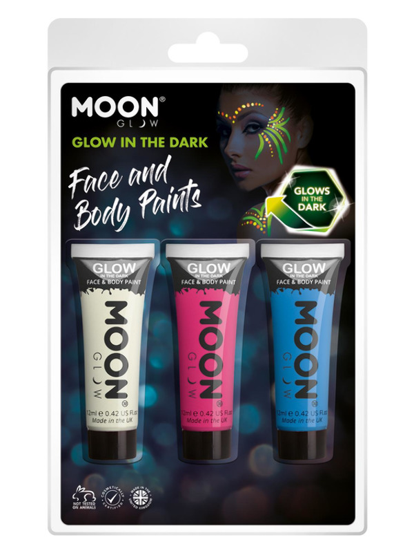 Moon Glow - Glow in the Dark Face Paint -   - M41590