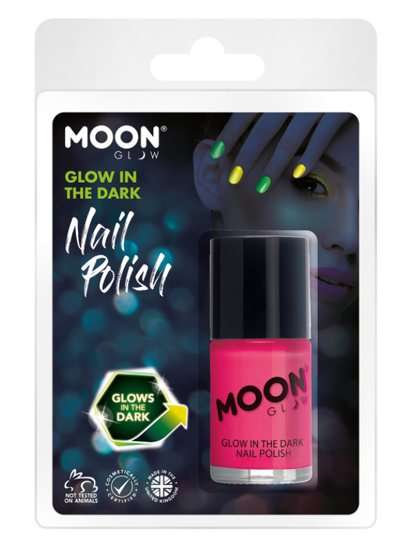 Moon Glow - Glow in the Dark Nail Polish -  Pink - M42016