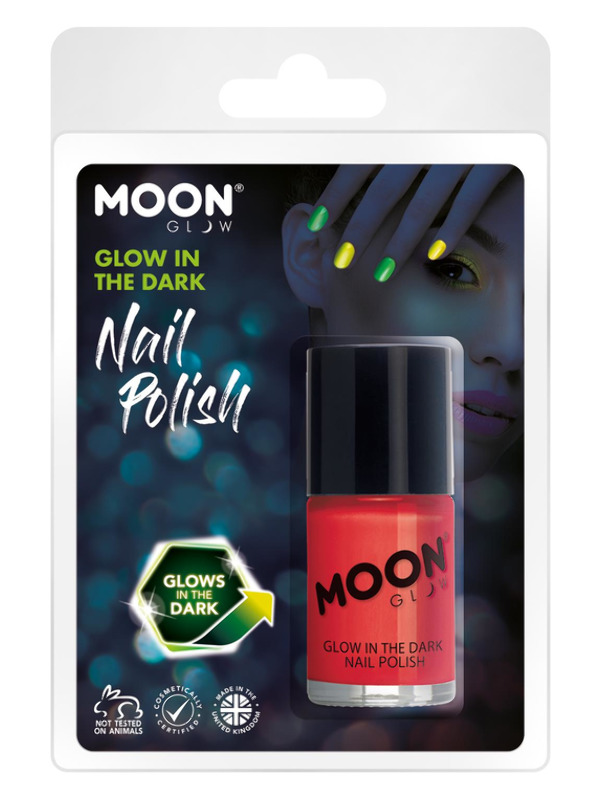Moon Glow - Glow in the Dark Nail Polish -  Red - M42030
