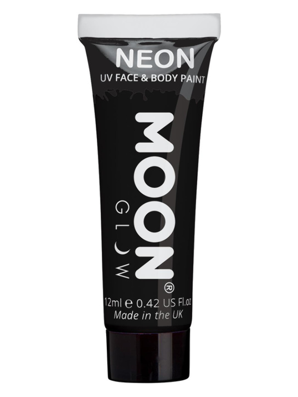 Moon Glow Pastel Neon UV Face Paint -  Black - M5083