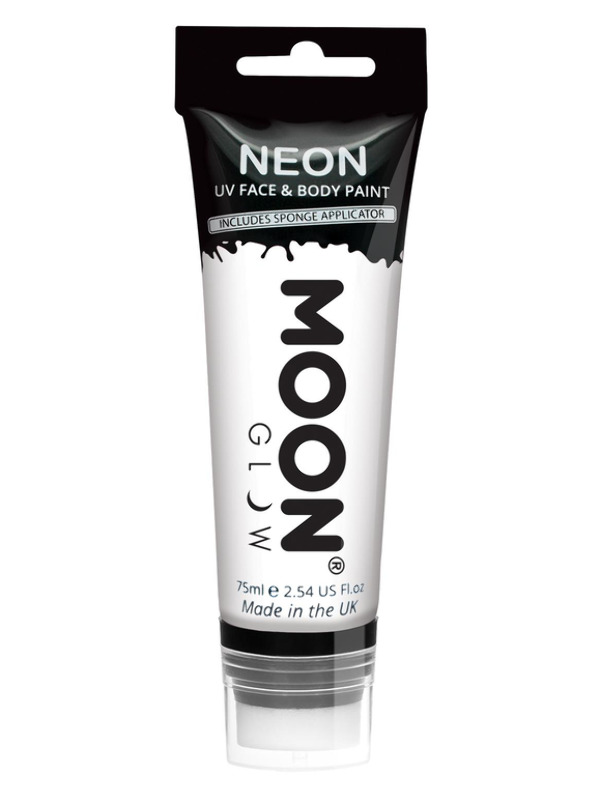 Moon Glow Supersize Intense Neon UV Face Paint -  Wh - M5762