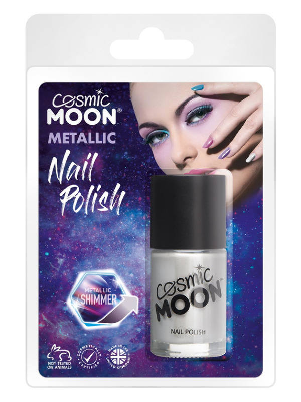 Cosmic Moon Metallic Nail Polish -  Silver - S12217