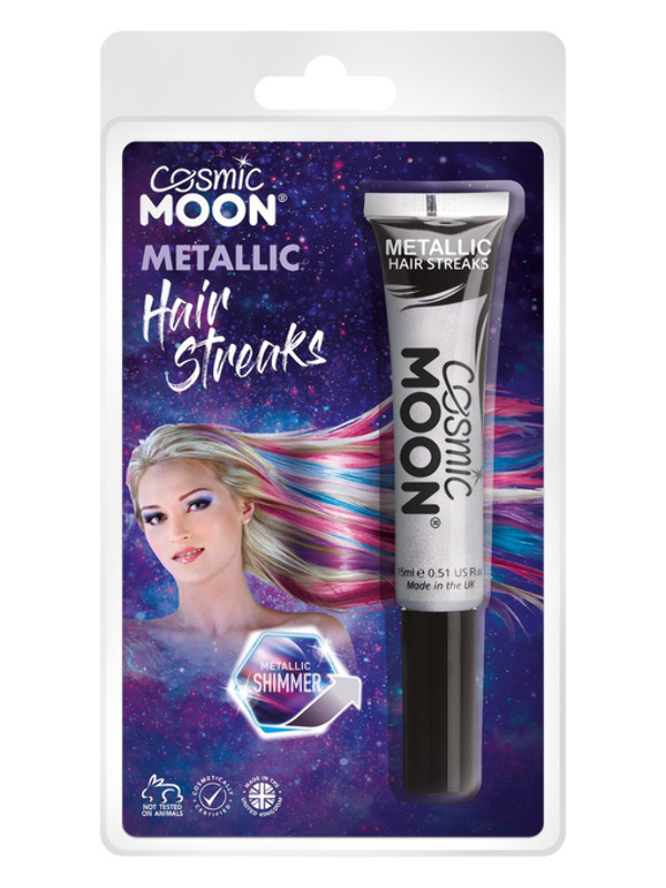 Cosmic Moon Metallic Hair Streaks -  Silver - S22674