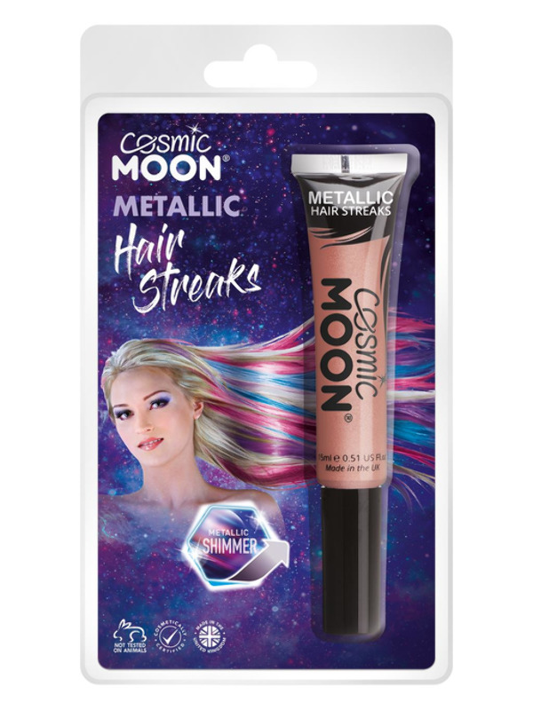 Cosmic Moon Metallic Hair Streaks -  Rose Gold - S22698