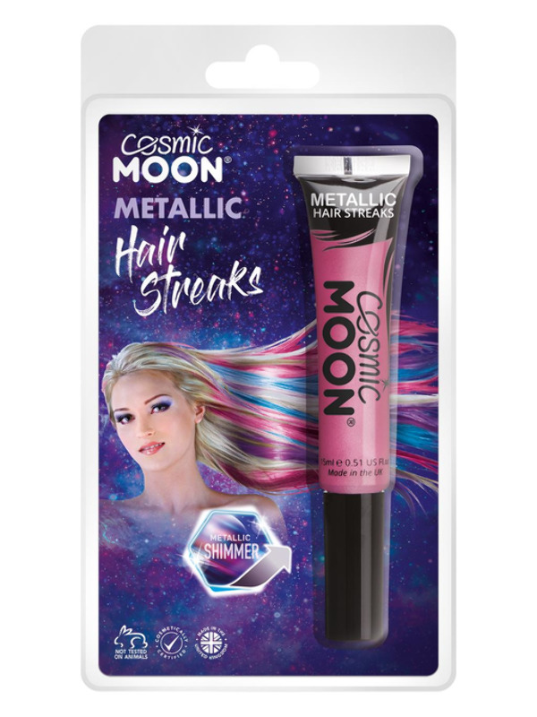 Cosmic Moon Metallic Hair Streaks -  Pink - S22704