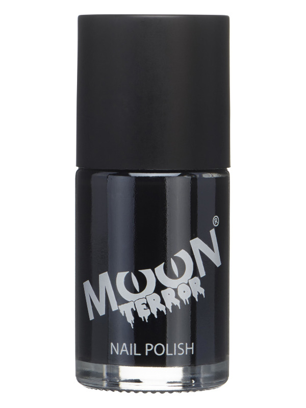 Moon Terror Halloween Nail Polish -  Black - T08012