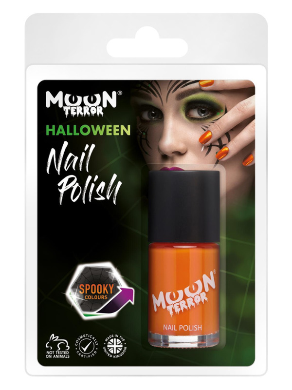 Moon Terror Halloween Nail Polish -  Orange - T08128