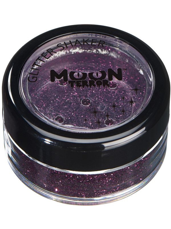 Moon Terror Halloween Glitter Shakers -  Purple - T08524
