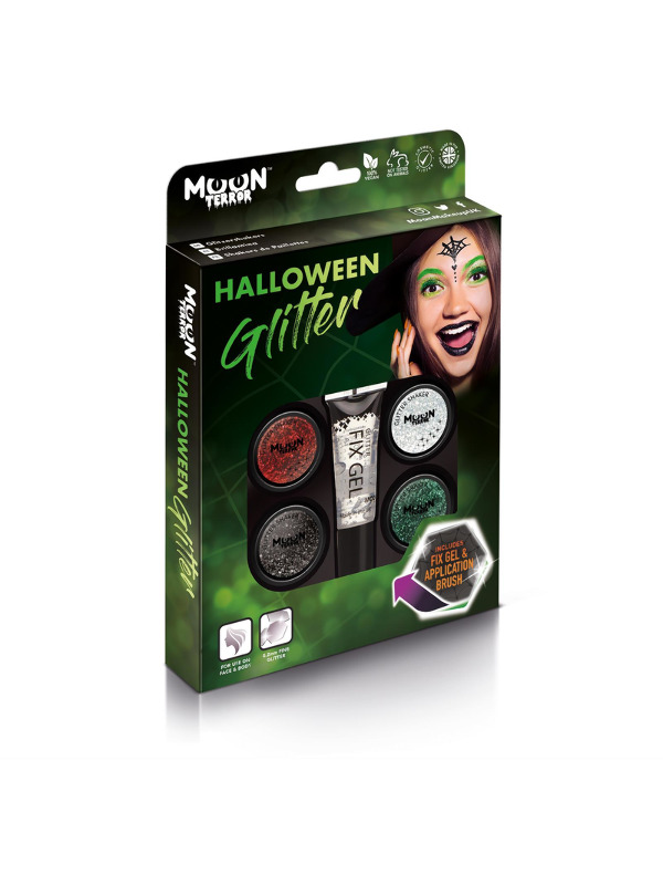 Moon Terror Halloween Glitter Shakers -  Assorted - T08586