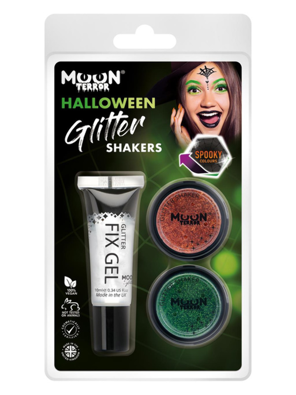 Moon Terror Halloween Glitter Shakers -   - T08692