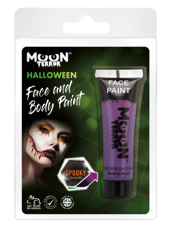 Moon Terror Halloween Face & Body Paint -  Purple - T10107