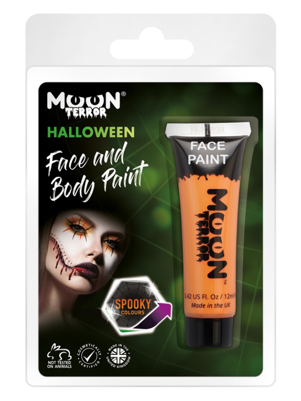 Moon Terror Halloween Face & Body Paint -  Orange - T10114