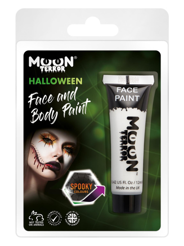 Moon Terror Halloween Face & Body Paint -  White - T10121
